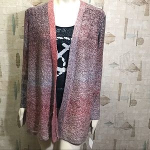 style & co pastel knit flyaway cardigan